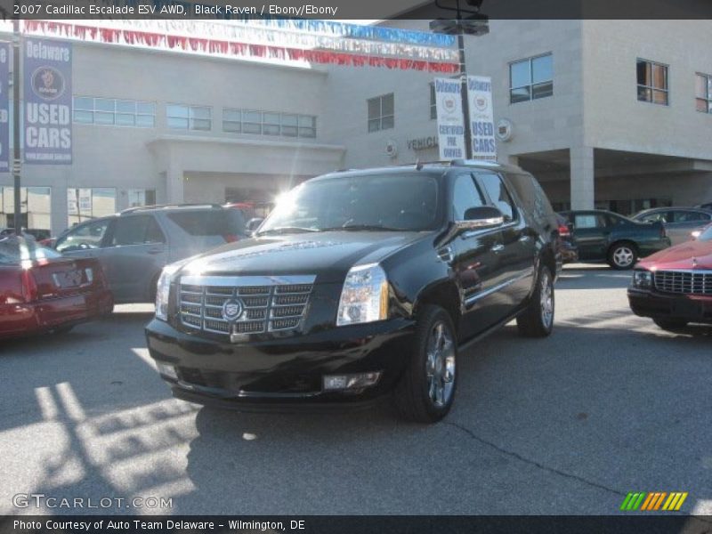 Black Raven / Ebony/Ebony 2007 Cadillac Escalade ESV AWD