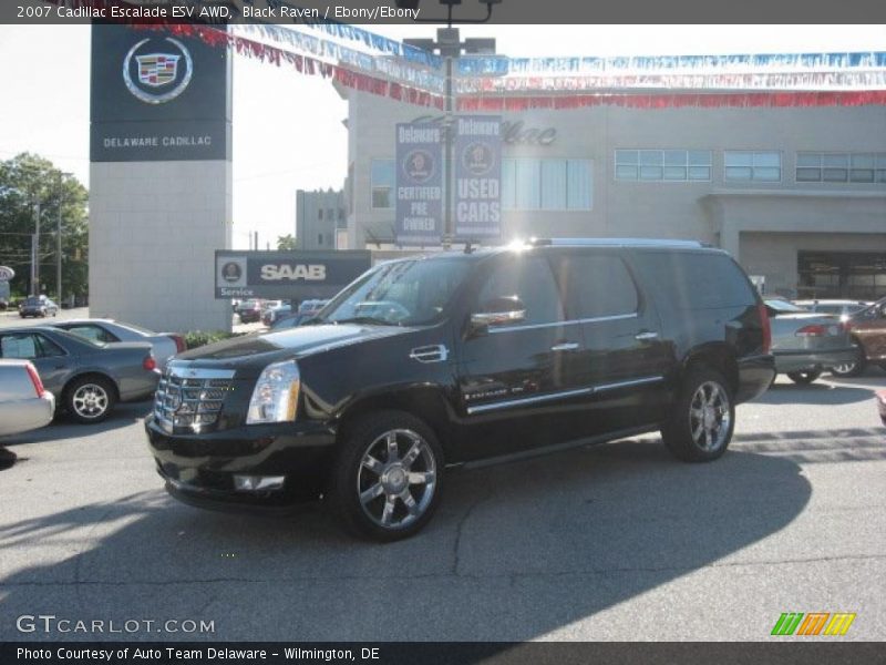 Black Raven / Ebony/Ebony 2007 Cadillac Escalade ESV AWD