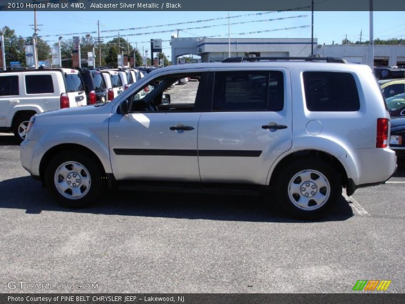 Alabaster Silver Metallic / Black 2010 Honda Pilot LX 4WD