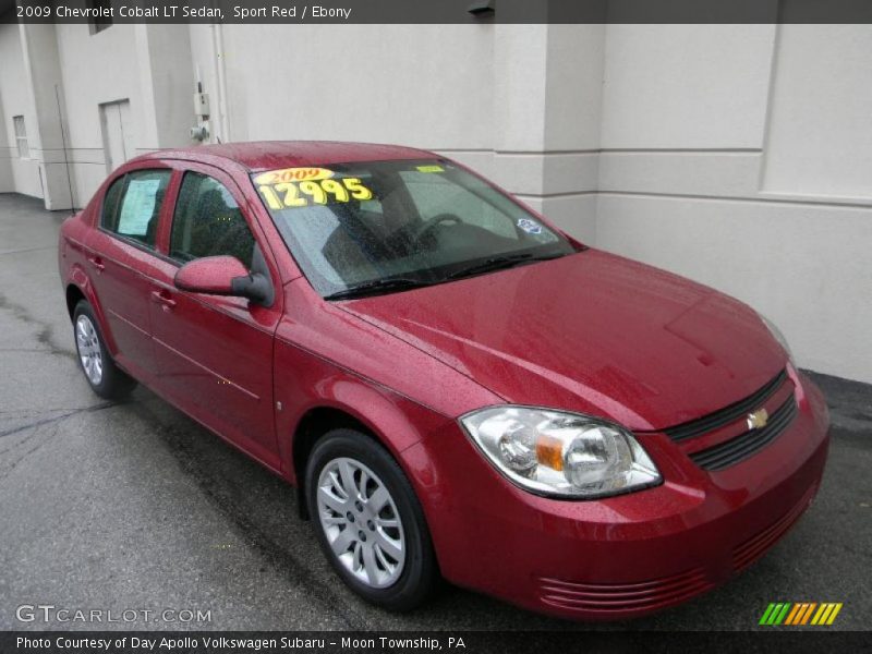 Sport Red / Ebony 2009 Chevrolet Cobalt LT Sedan