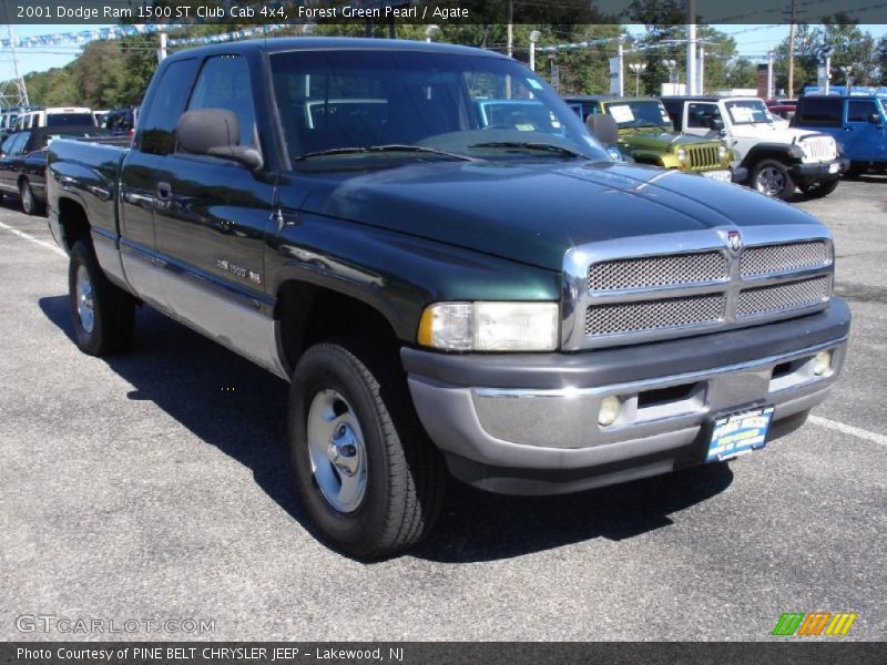 Forest Green Pearl / Agate 2001 Dodge Ram 1500 ST Club Cab 4x4