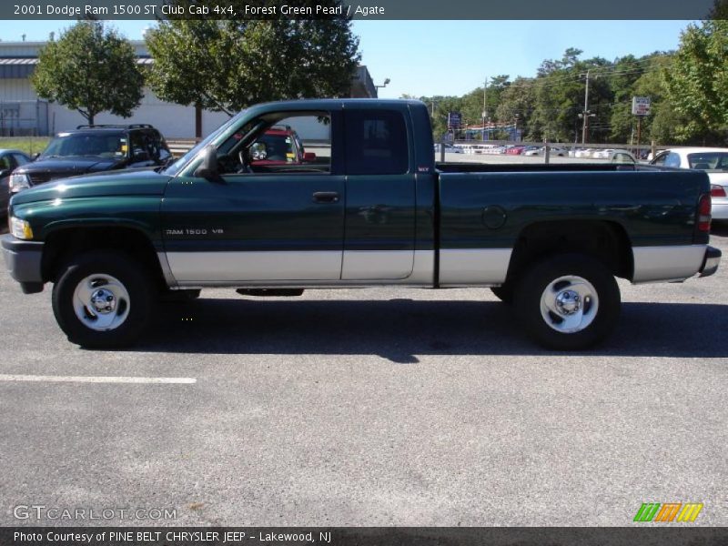 Forest Green Pearl / Agate 2001 Dodge Ram 1500 ST Club Cab 4x4