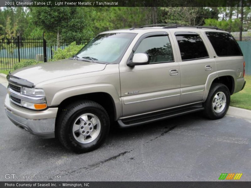Light Pewter Metallic / Tan/Neutral 2003 Chevrolet Tahoe LT