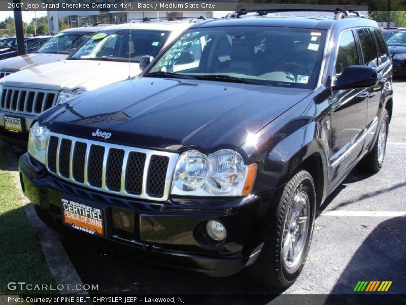 Black / Medium Slate Gray 2007 Jeep Grand Cherokee Overland 4x4