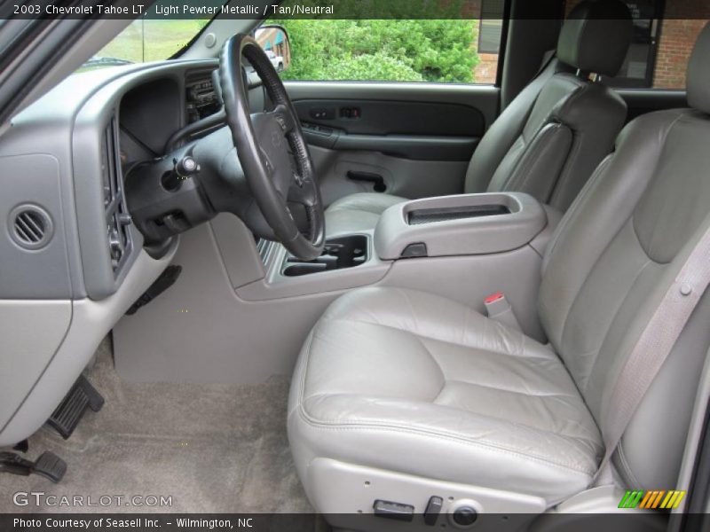 Light Pewter Metallic / Tan/Neutral 2003 Chevrolet Tahoe LT