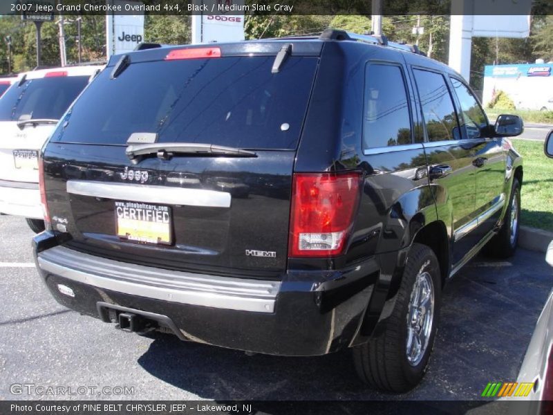 Black / Medium Slate Gray 2007 Jeep Grand Cherokee Overland 4x4
