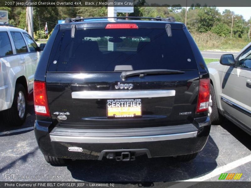 Black / Medium Slate Gray 2007 Jeep Grand Cherokee Overland 4x4