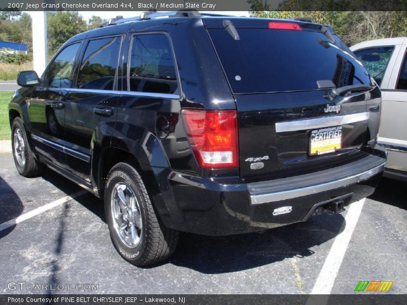 Black / Medium Slate Gray 2007 Jeep Grand Cherokee Overland 4x4