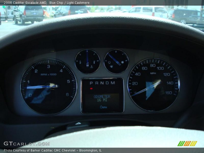Blue Chip / Light Cashmere 2008 Cadillac Escalade AWD