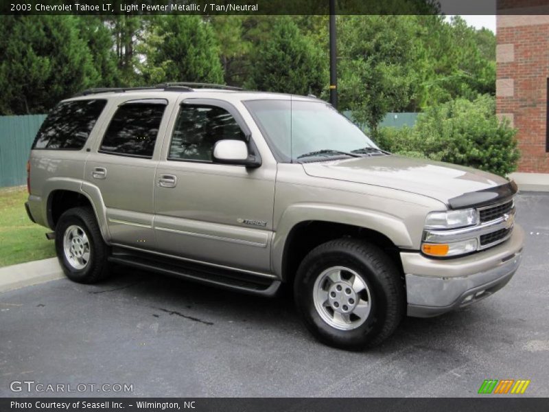 Light Pewter Metallic / Tan/Neutral 2003 Chevrolet Tahoe LT