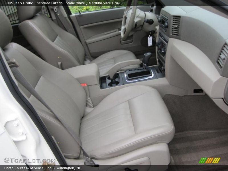 Stone White / Medium Slate Gray 2005 Jeep Grand Cherokee Laredo