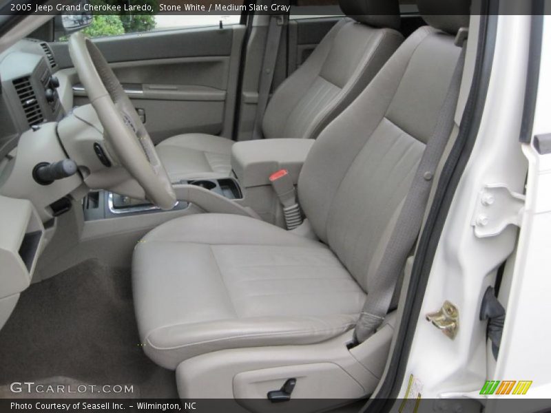 Stone White / Medium Slate Gray 2005 Jeep Grand Cherokee Laredo
