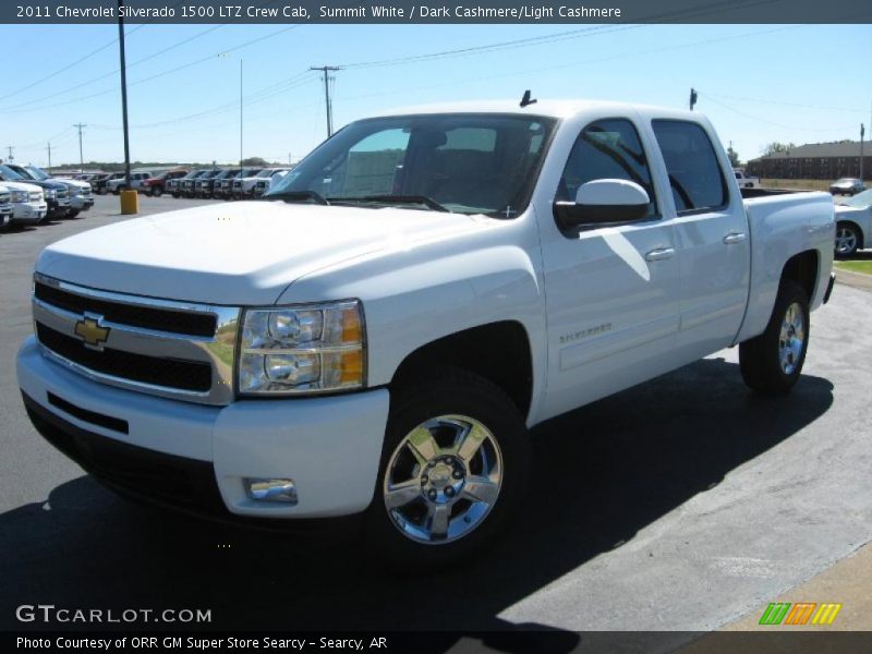 Summit White / Dark Cashmere/Light Cashmere 2011 Chevrolet Silverado 1500 LTZ Crew Cab