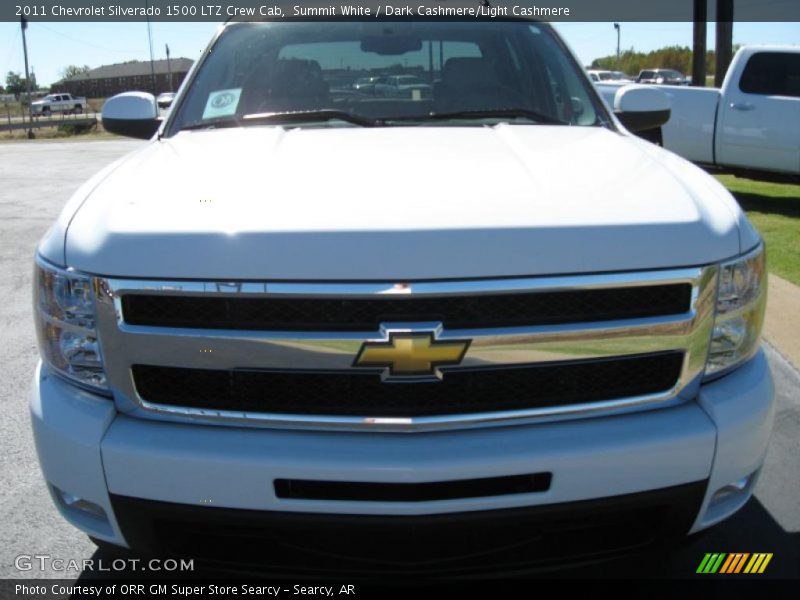 Summit White / Dark Cashmere/Light Cashmere 2011 Chevrolet Silverado 1500 LTZ Crew Cab