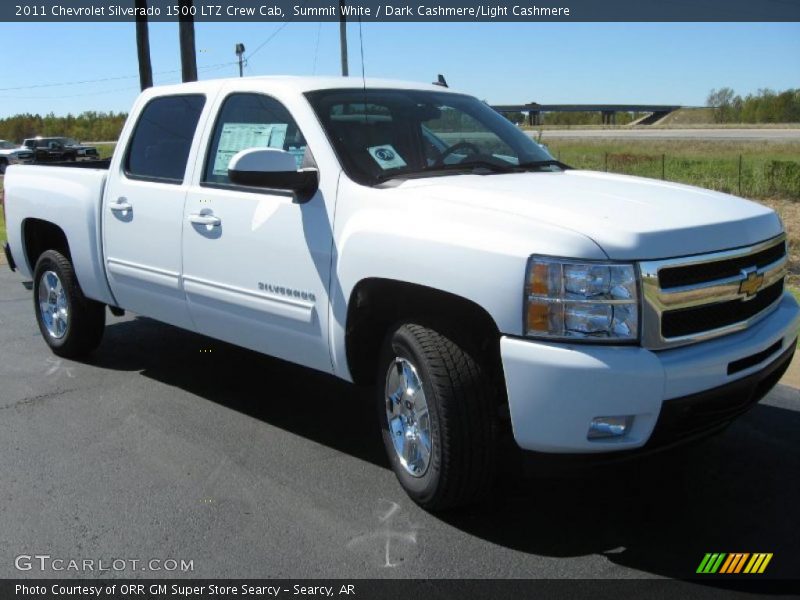 Summit White / Dark Cashmere/Light Cashmere 2011 Chevrolet Silverado 1500 LTZ Crew Cab