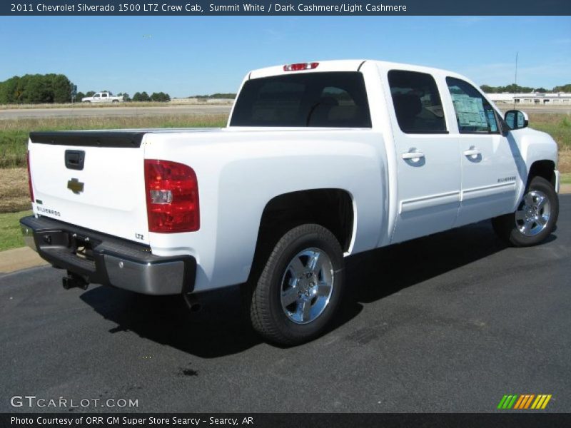 Summit White / Dark Cashmere/Light Cashmere 2011 Chevrolet Silverado 1500 LTZ Crew Cab