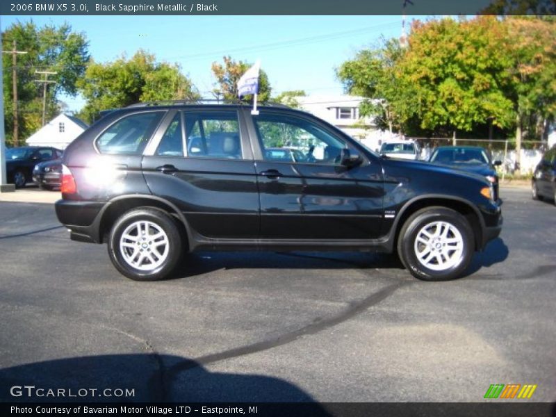 Black Sapphire Metallic / Black 2006 BMW X5 3.0i