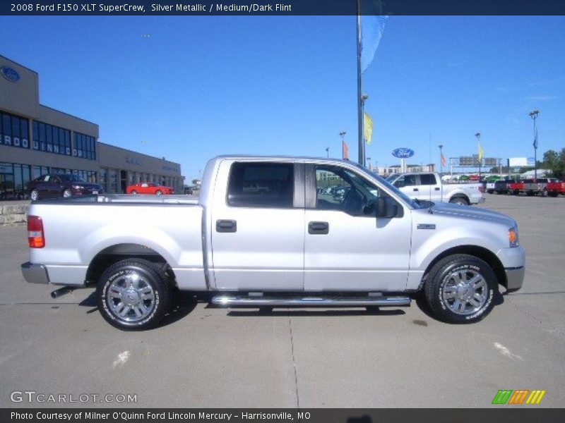 Silver Metallic / Medium/Dark Flint 2008 Ford F150 XLT SuperCrew