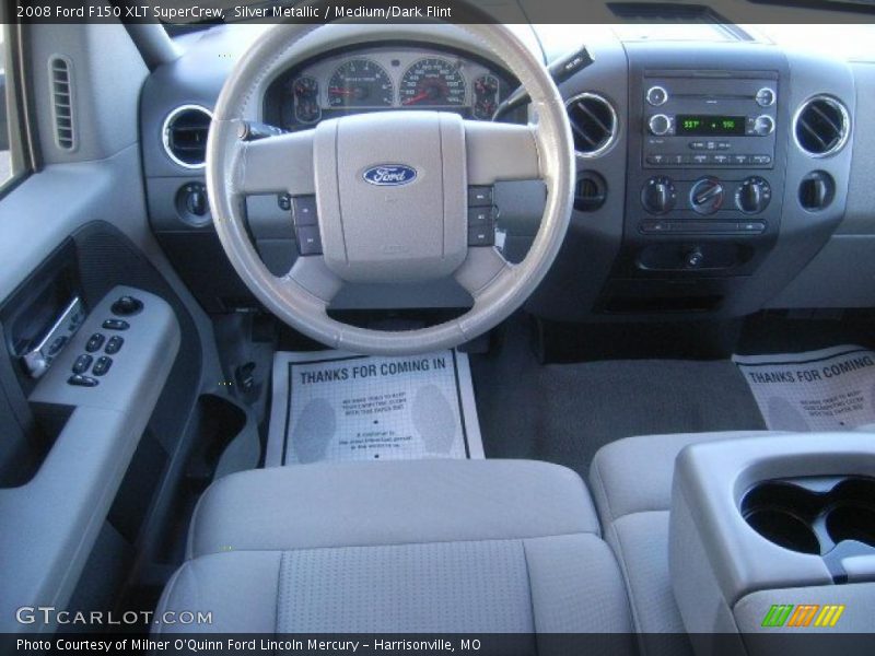 Silver Metallic / Medium/Dark Flint 2008 Ford F150 XLT SuperCrew