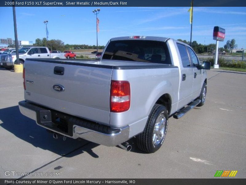 Silver Metallic / Medium/Dark Flint 2008 Ford F150 XLT SuperCrew