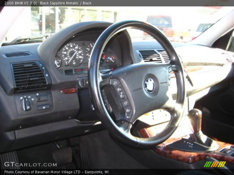 Black Sapphire Metallic / Black 2006 BMW X5 3.0i