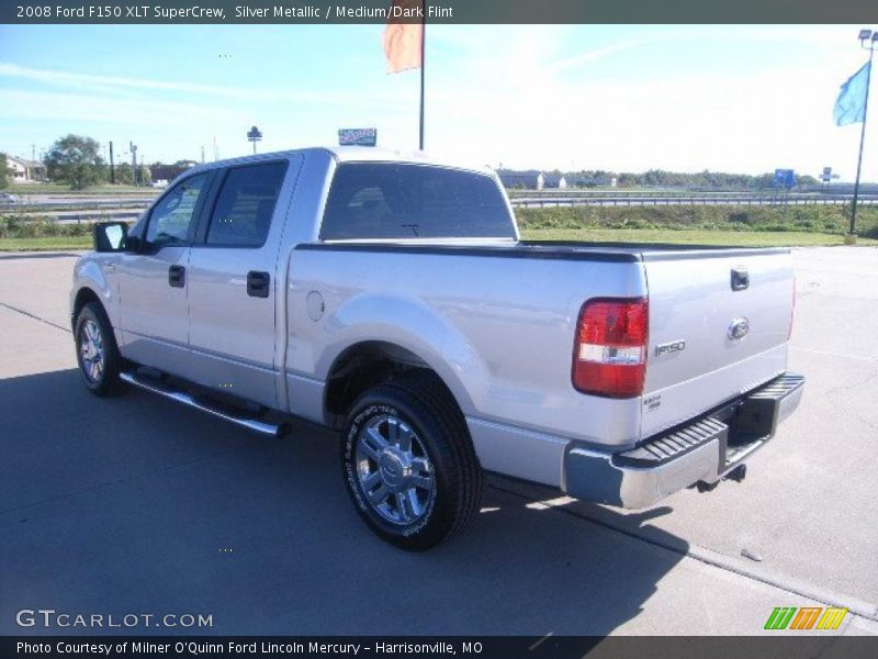 Silver Metallic / Medium/Dark Flint 2008 Ford F150 XLT SuperCrew