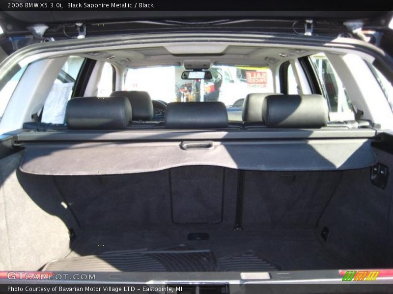 Black Sapphire Metallic / Black 2006 BMW X5 3.0i