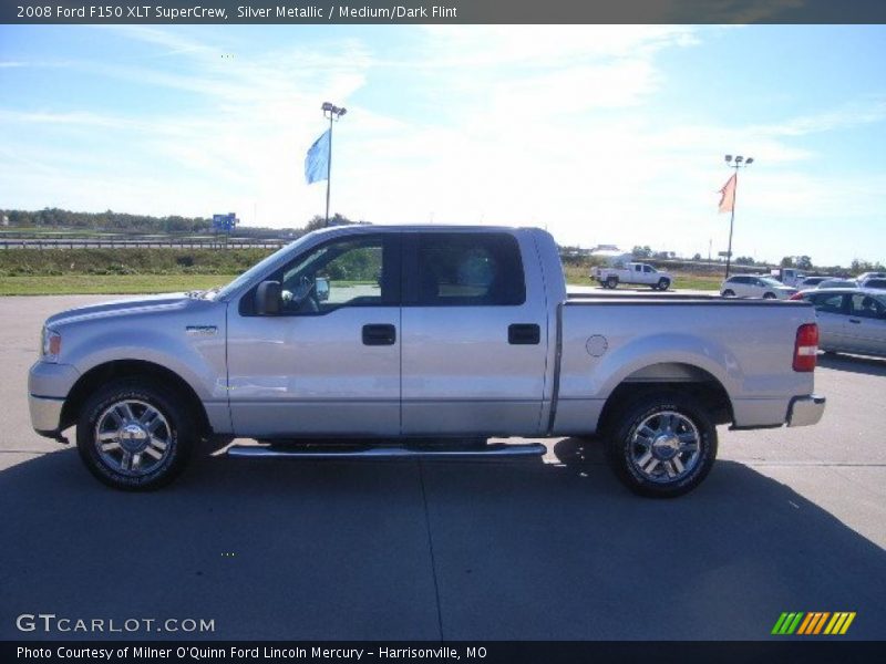 Silver Metallic / Medium/Dark Flint 2008 Ford F150 XLT SuperCrew