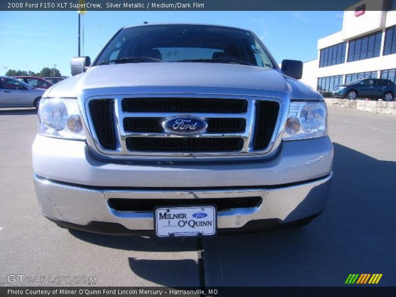Silver Metallic / Medium/Dark Flint 2008 Ford F150 XLT SuperCrew