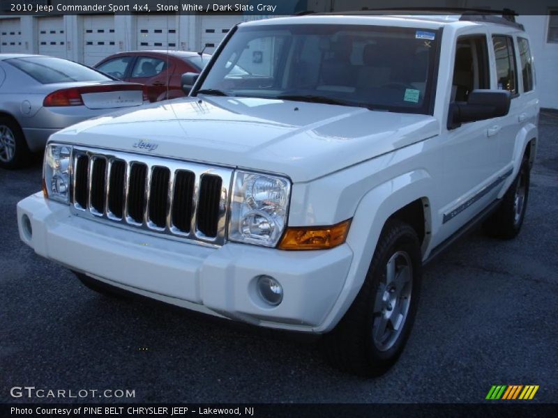 Stone White / Dark Slate Gray 2010 Jeep Commander Sport 4x4