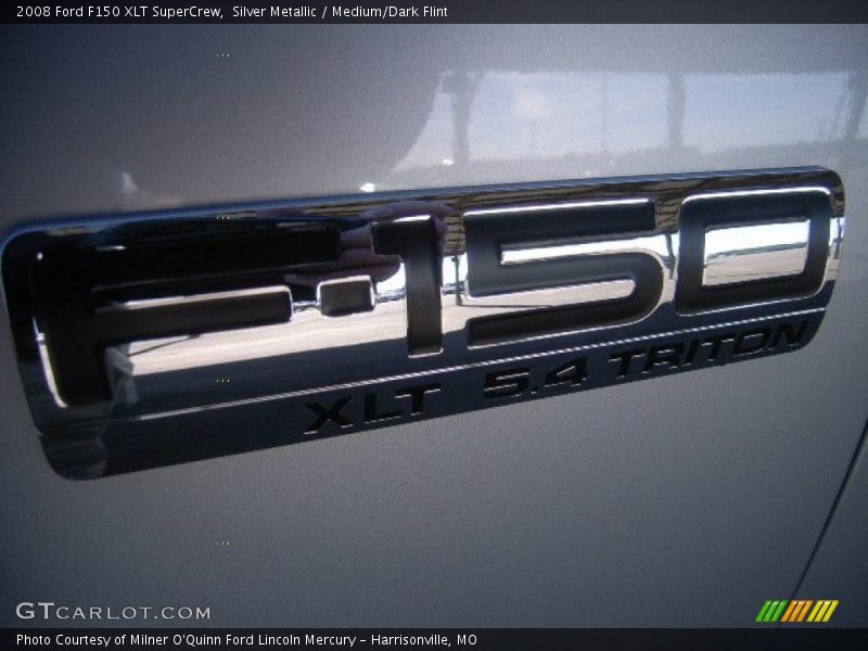 Silver Metallic / Medium/Dark Flint 2008 Ford F150 XLT SuperCrew