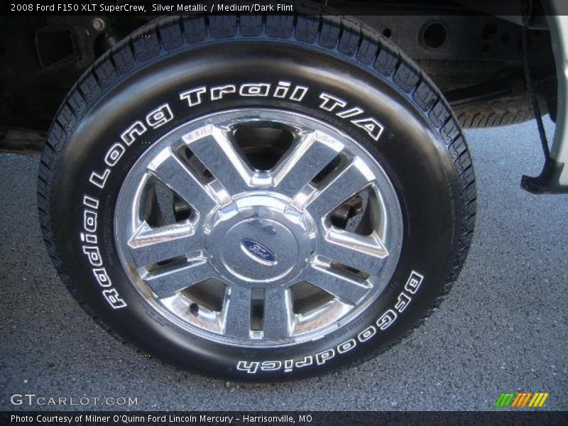 Silver Metallic / Medium/Dark Flint 2008 Ford F150 XLT SuperCrew
