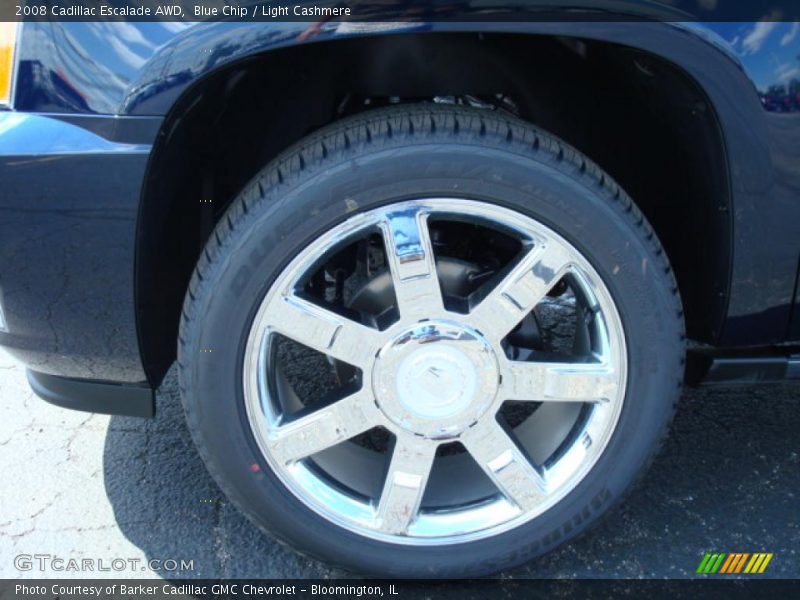Blue Chip / Light Cashmere 2008 Cadillac Escalade AWD