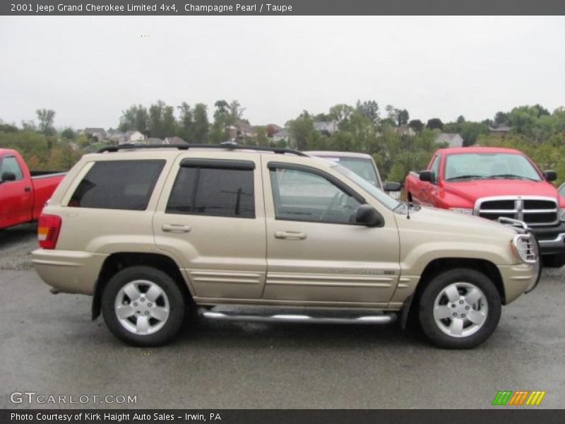 Champagne Pearl / Taupe 2001 Jeep Grand Cherokee Limited 4x4