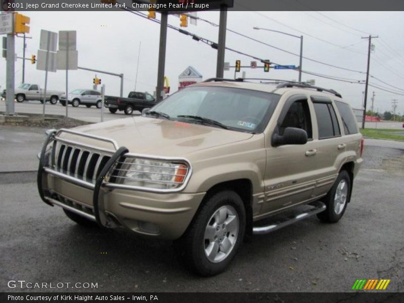 Champagne Pearl / Taupe 2001 Jeep Grand Cherokee Limited 4x4