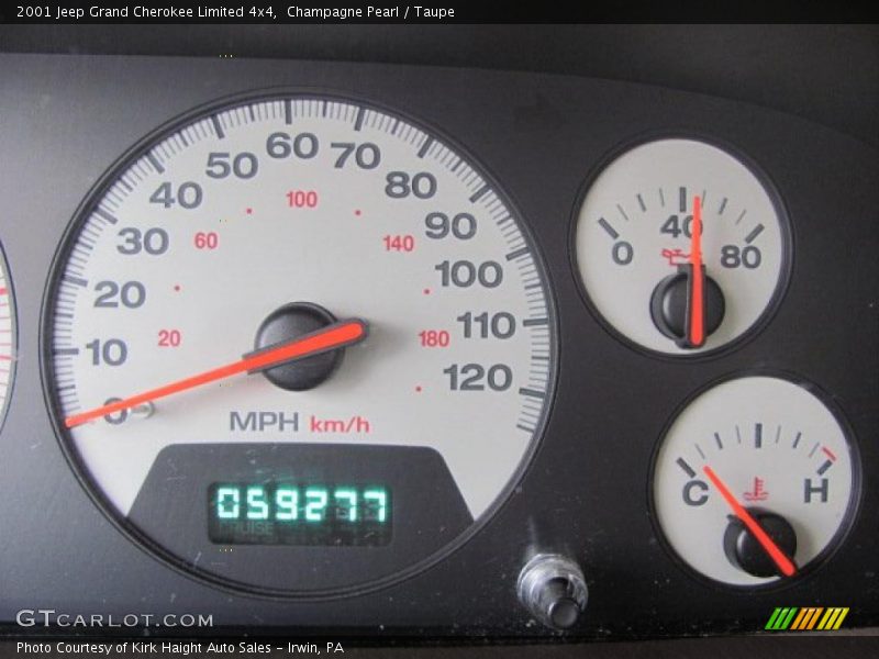 Champagne Pearl / Taupe 2001 Jeep Grand Cherokee Limited 4x4