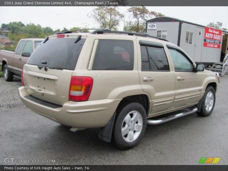 Champagne Pearl / Taupe 2001 Jeep Grand Cherokee Limited 4x4