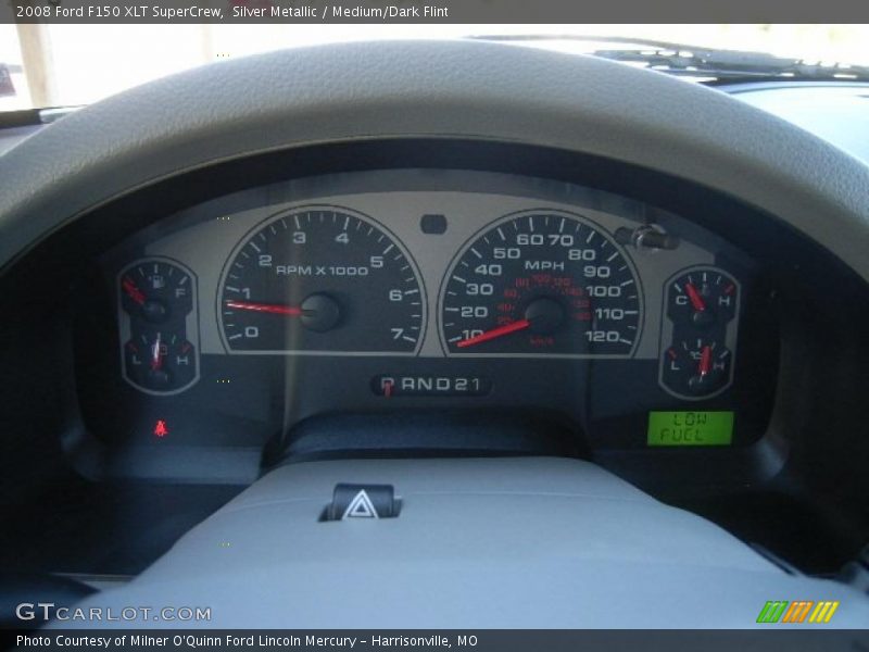 Silver Metallic / Medium/Dark Flint 2008 Ford F150 XLT SuperCrew