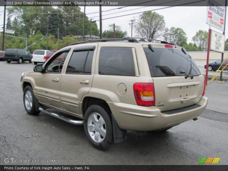 Champagne Pearl / Taupe 2001 Jeep Grand Cherokee Limited 4x4