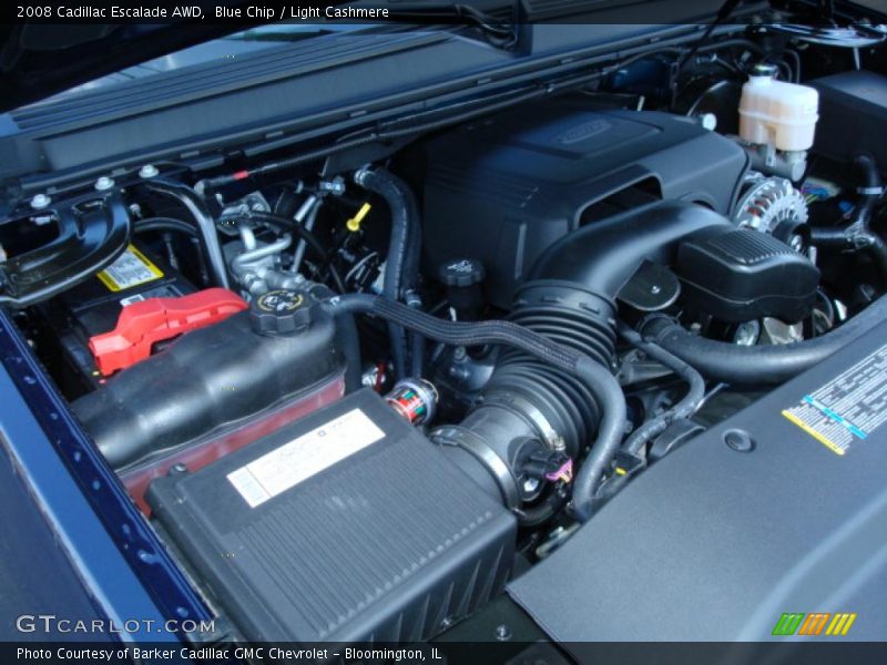 Blue Chip / Light Cashmere 2008 Cadillac Escalade AWD