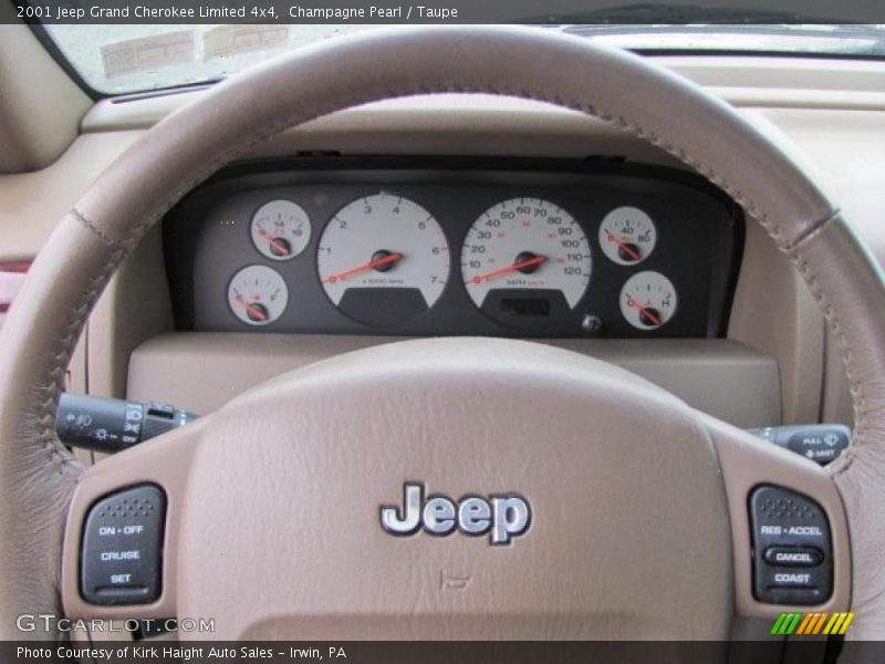 Champagne Pearl / Taupe 2001 Jeep Grand Cherokee Limited 4x4