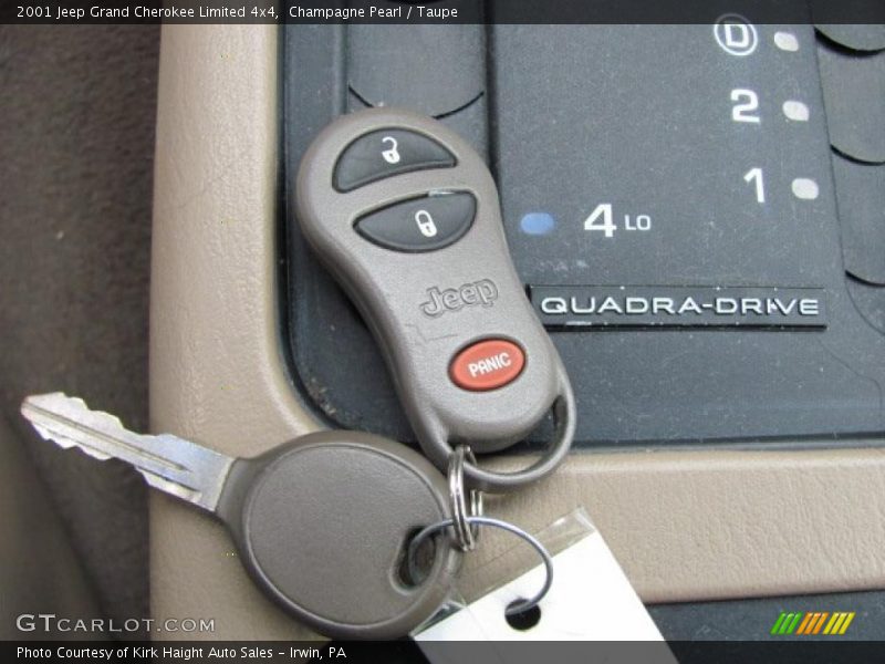 Champagne Pearl / Taupe 2001 Jeep Grand Cherokee Limited 4x4
