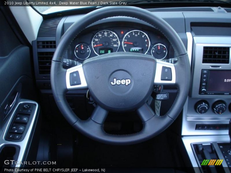 Deep Water Blue Pearl / Dark Slate Gray 2010 Jeep Liberty Limited 4x4