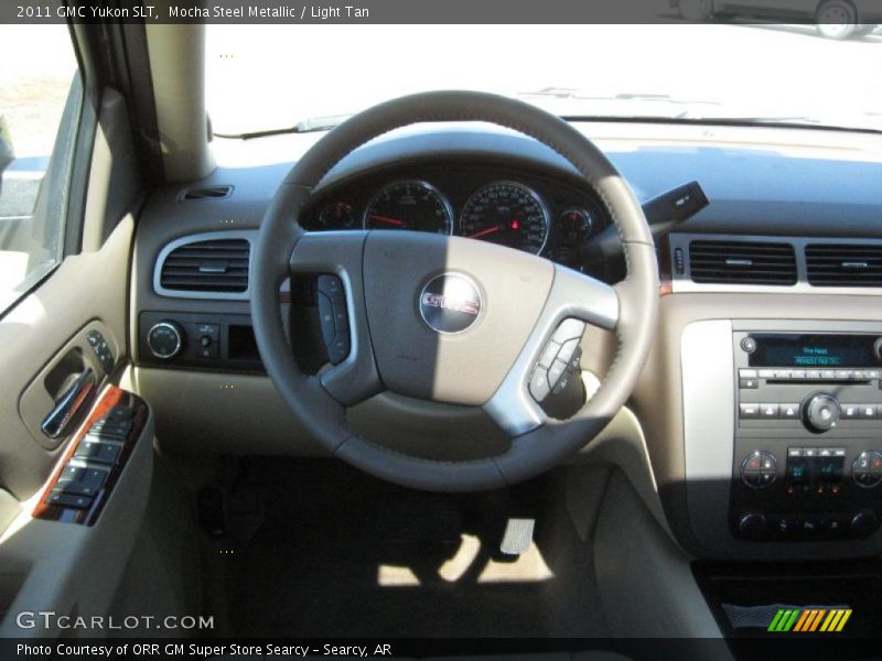 Mocha Steel Metallic / Light Tan 2011 GMC Yukon SLT
