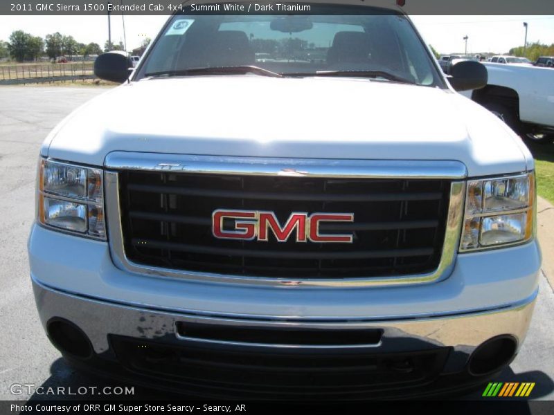 Summit White / Dark Titanium 2011 GMC Sierra 1500 Extended Cab 4x4