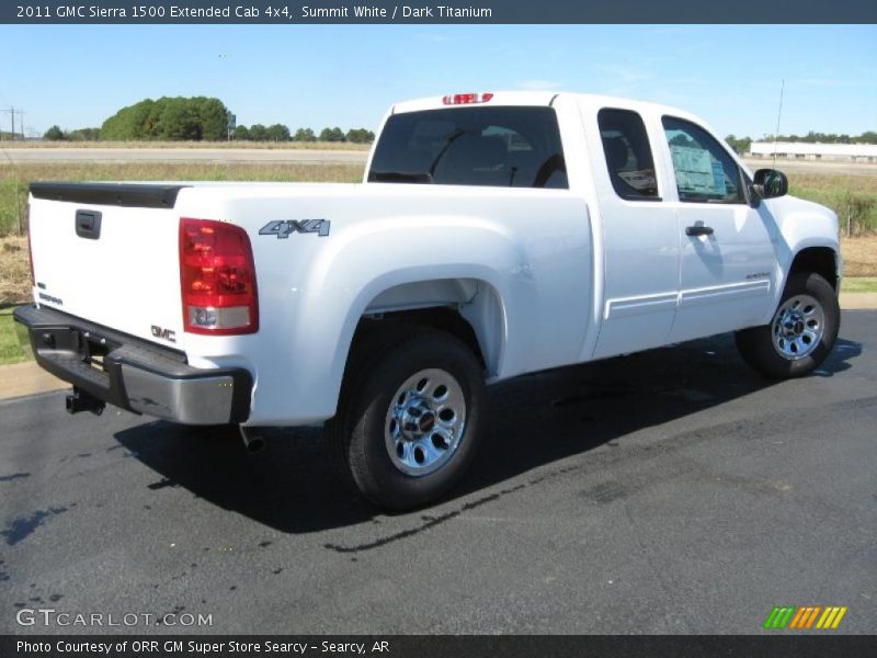 Summit White / Dark Titanium 2011 GMC Sierra 1500 Extended Cab 4x4