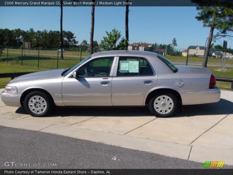 Silver Birch Metallic / Medium Light Stone 2006 Mercury Grand Marquis GS