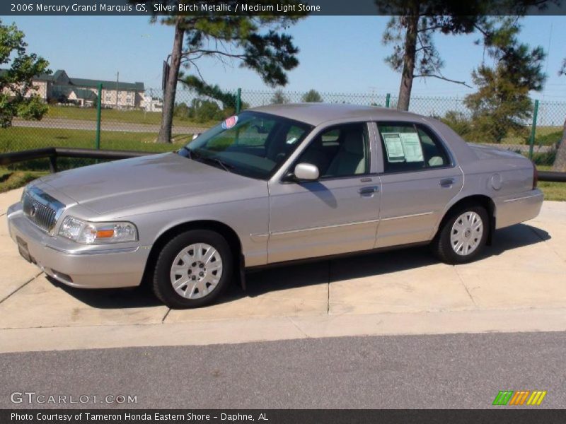 Silver Birch Metallic / Medium Light Stone 2006 Mercury Grand Marquis GS