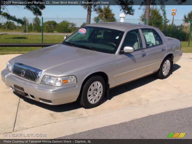 Silver Birch Metallic / Medium Light Stone 2006 Mercury Grand Marquis GS