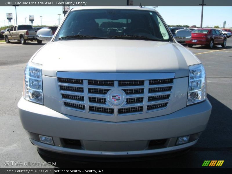 Gold Mist / Ebony 2008 Cadillac Escalade AWD